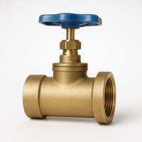 Клапан 51 мм латунь прямой 15Б3р муфта цапка