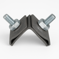 Держатель проводника круглого 8-10 мм на фальце оцинкованный