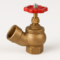 Вентиль 51 мм, латунь угловой, 125 градусов КПЛ 50-1