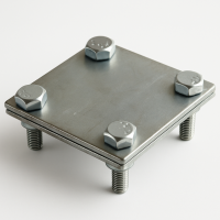 Зажим соединительный, крестообразный полоса/полоса оцинк.