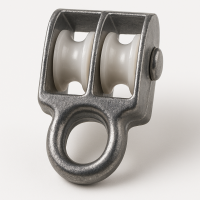 Блок двойной двухшкивный DUPLEX оцинкованный, 25 мм 12 шт