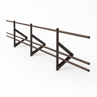 Кровельное ограждение "Эконом" со снегозадержателями