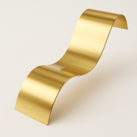 Лист нержавеющий суперзеркало золото 0.5 мм