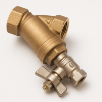 Сетчатый фильтр с краном Tecofi F2142 Ду-15 Ру-16