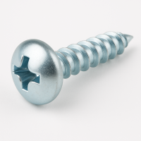 Шуруп универсальный с полусферической головкой DIN7981, белый цинк 4х20 15кг