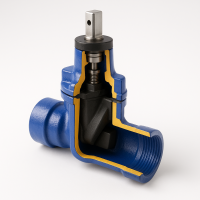 Клиновая задвижка ZETKAMA серия 115 Ду-32 Ру-16