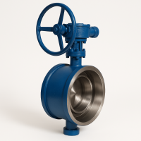 Затвор с тройным эксцентриситетом поворотный дисковый тип 027W Ду-1000 Ру-16