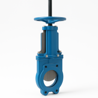 Шиберная задвижка Zubi модель Т200 однонаправленная Ду-100 Ру-10