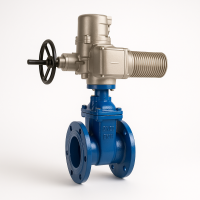 Задвижка чугунная Рашворк с электроприводом тип 104 Ду-200 Ру-10