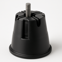 Держатель проводника круглого 8 мм пластик с бетоном