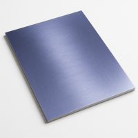 Лист нержавеющий кобальт шлифованный 0.8 мм