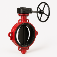 Дисковый поворотный затвор ЗПВС-FL-3-050-MDV-E DN50 PN16 межфланцевый с редуктором