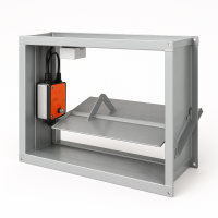 Клапан дымоудаления КДМ-2 электромагнитный привод 550х440х165 мм