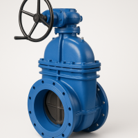 Задвижка чугунная 30ч539р с редуктором Ду 1000 Ру10
