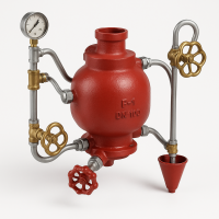 Обвязка воздушного клапана модель F-1 DN:100