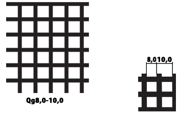 Лист Qg 8.0-10.0 (квадратная перфорация с прямым рядом отверстий)