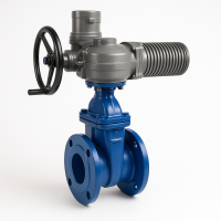 Задвижка KR12 Ду-100 Ру-10/16 с электроприводом SA10.2, 380 В