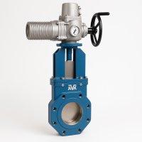 Шиберная задвижка AVK AUMA серия 702/70 Ду-100 Ру-16