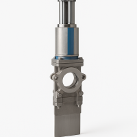 Шиберная задвижка Zubi модель Т300 со сквозным проходом Ду-100 Ру-10