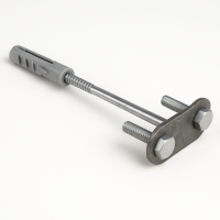 Держатель проводника круглого 8-10 мм на фасаде 100 мм оцинкованный