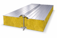 Сэндвич-панель трёхслойная кровельная с видимым креплением минеральная вата Полиэстер 80 мм