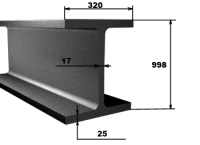 Балка сварная двутавровая 100Ш2 Балка сварная двутавровая 100Ш2