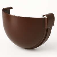 Заглушка водосточного желоба 125/100 RAL8017