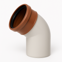 ТН ПВХ колено трубы 135°