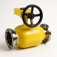 Кран Naval для газа сварной с передачей Ду-125 Ру-16