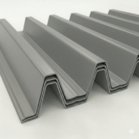 Профнастил НС20 RAL 7040 серое окно 0.65 мм