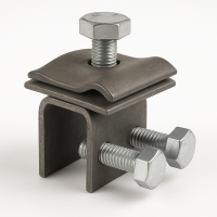 Держатель проводника круглого 8-10 мм на фальце универсальный оцинкованный