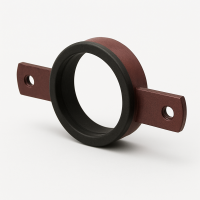 Скоба опорная с резиной 100