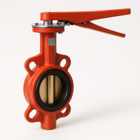 Затвор дисковый межфланцевый BWL DN100 PN16 с рукояткой