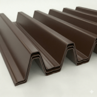 Профнастил НС20 RAL 8017 шоколадно-коричневый 0.7 мм