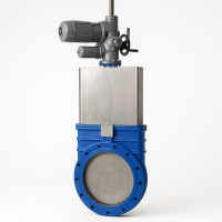 Ножевая задвижка VAG ZETA с электроприводом AUMA Ду-1000 Ру-2.5