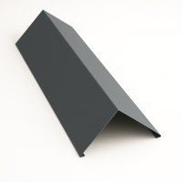 Конек плоский с подгибом 0,45x200x200x2000 RAL7024 графитовый-серый