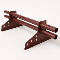 Снегозадержатель BORGE дл. 3 м 4 опоры ЭКОНОМ ОВАЛ