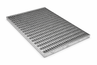 Решетка грязезащитная оцинкованная 390x590 33x11 20/2