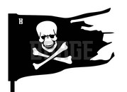 Флюгер средний Борге (BORGE) Пиратский Флаг