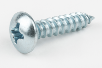 Шуруп универсальный с полусферической головкой DIN7981, белый цинк 4х20 15кг