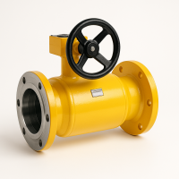 Кран Naval для газа фланцевый с передачей Ду-125 Ру-16