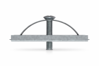 Крепеж "КРАБ" для бетонных лотков из стали DN 100