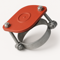 Заглушка DN-100 с прижимными скобами