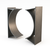 Опора неподвижная боковая Dн 194-1420 мм Т10.00.00.000