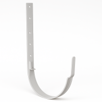 Держатель желоба 125/100 D125 длинный RAL9003