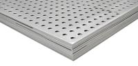 Лист нержавеющий перфорированный 0.4х1000х2000 Rv 0.5-1.1
