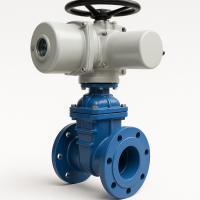 Задвижка чугунная 30ч939р Ду 100 Ру 10/16 с электроприводом 380 В