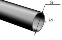 электросварная  76x2,5 электросварная  76x2,5