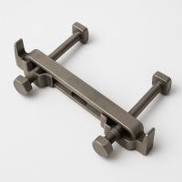 Комплект двойного крепежа 2 болта M8x60 2 гайки M8 нижний зажим 2 верхние прижимные скобы