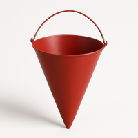 Ведро пожарное конусное металлическое